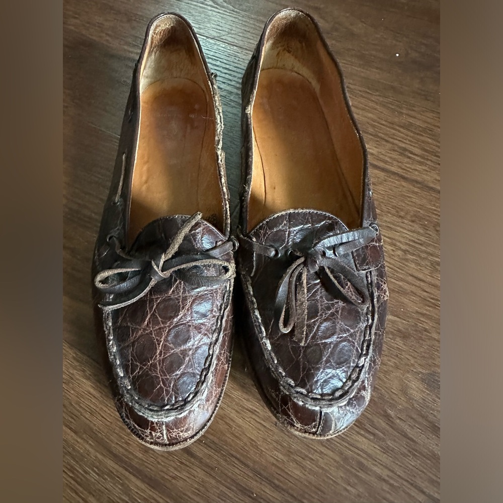 Ralph Lauren Dark Brown Leather Moccasins
